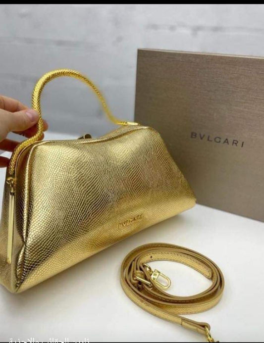 Bvlgari Top Snake Handle Handbag