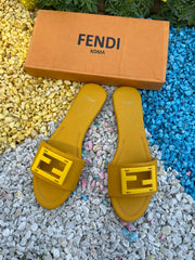 Fendi Leather Crafted Sandals