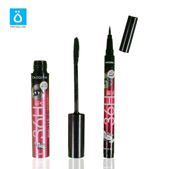 YANQINA 36H Black Waterproof Mascara Long-lasting Liquid Eye Liner