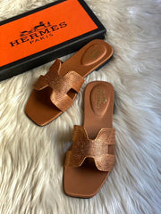 Hermes Glittery Sandals