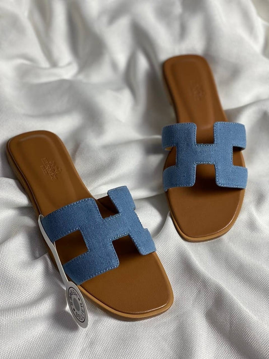 Hermes Denim Sandals