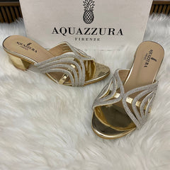 Aquazzura Shiny Block Heel