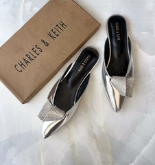 Charles & Keith Cross Bowed Mules