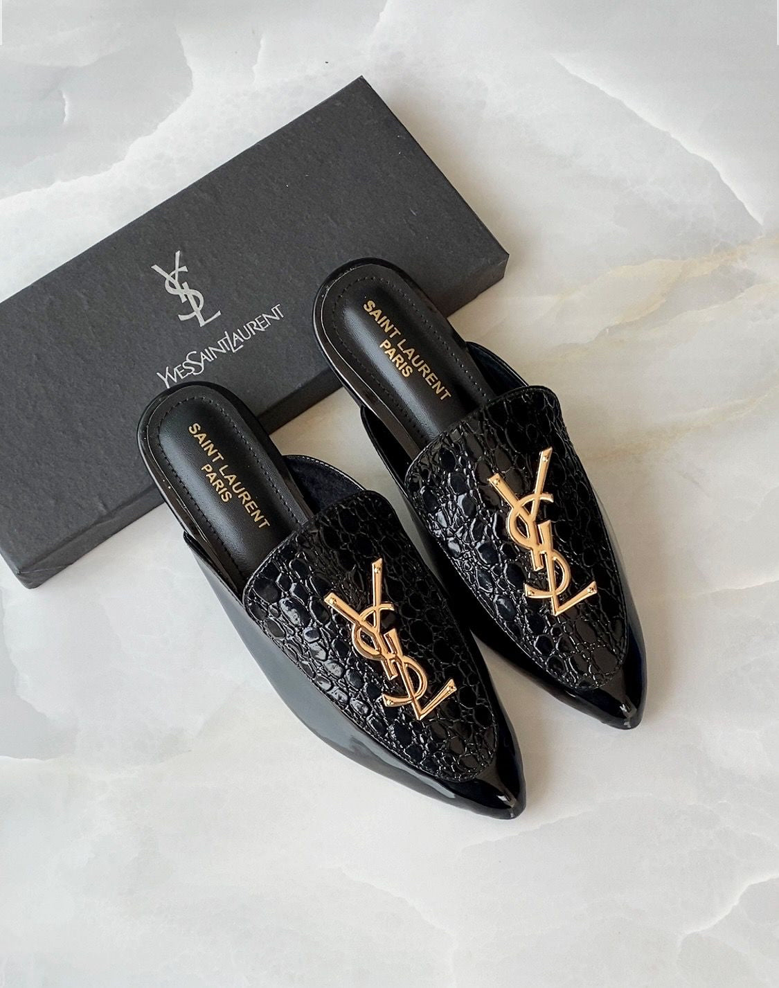 Saint Laurent Mules