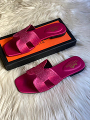 Hermes Glittery Sandals