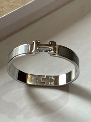 Hermes Silver Bangle