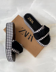 Zara Zebra Wedges