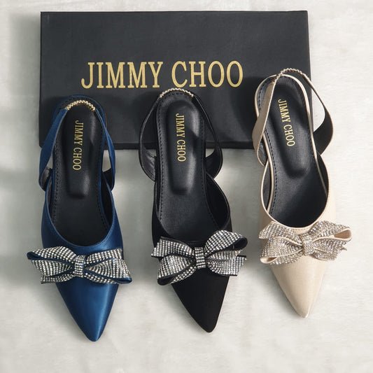 Jimmy Choo Bow Backstrapped Mules