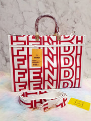 Fendi Women Sunshine Medium Two-Tone Printed Fendi Roma