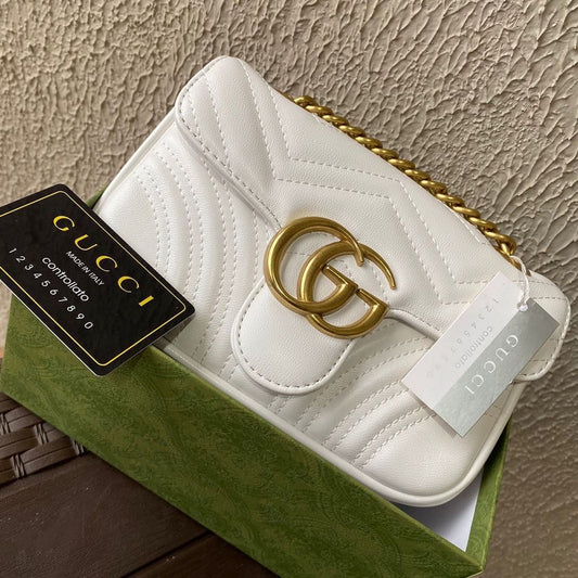 Gucci Marmont Cowhide Leather Crossbody