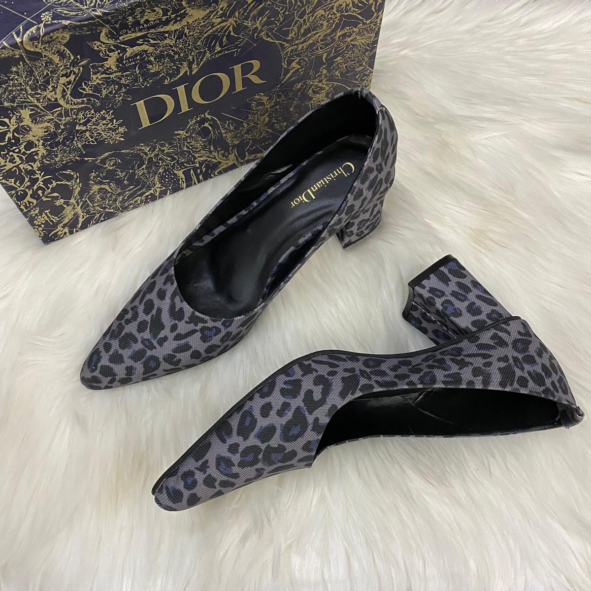 Dior Couture Sculpted Suede Pumps