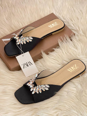 Zara Dina Stone Embelished Sandals