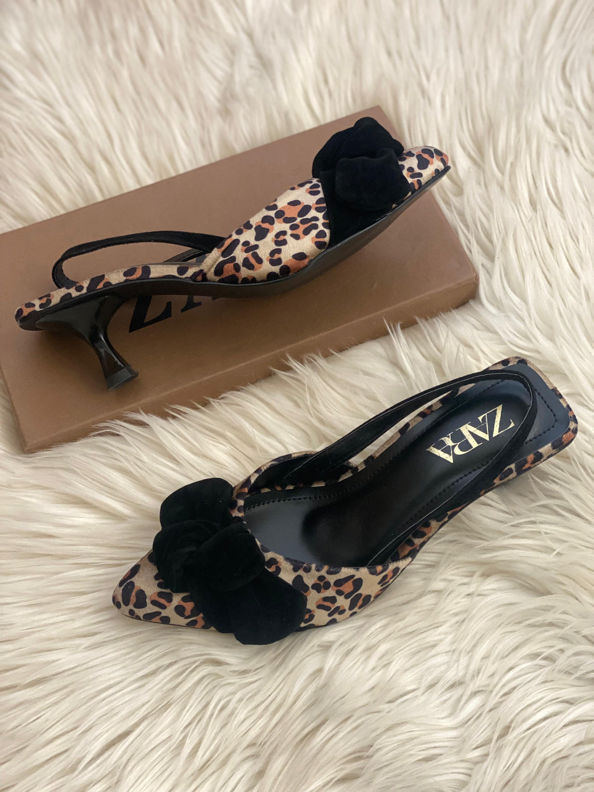 Zara Cheetah Print Heel