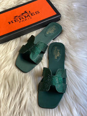 Hermes Glittery Sandals