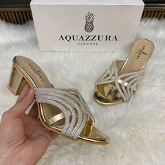 Aquazzura Shiny Block Heel