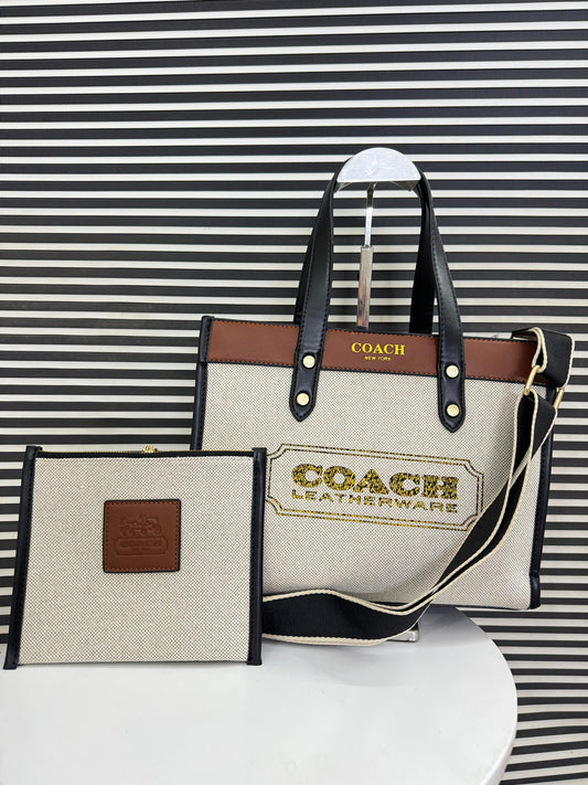 Coach Leather Crafted Signature Handbag