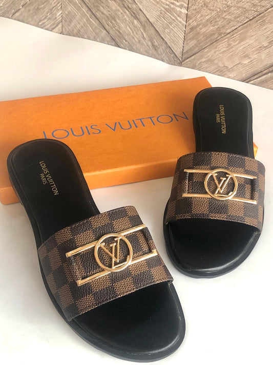 Louis Vuitton Flap Logo Crafted Sandal