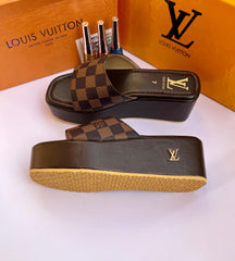 Louis Vuitton Leather Crafted Wedges