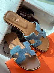 Hermes Denim Sandals