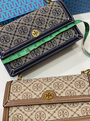 Tory Burch Jacquard Monogram Shoulder Bag