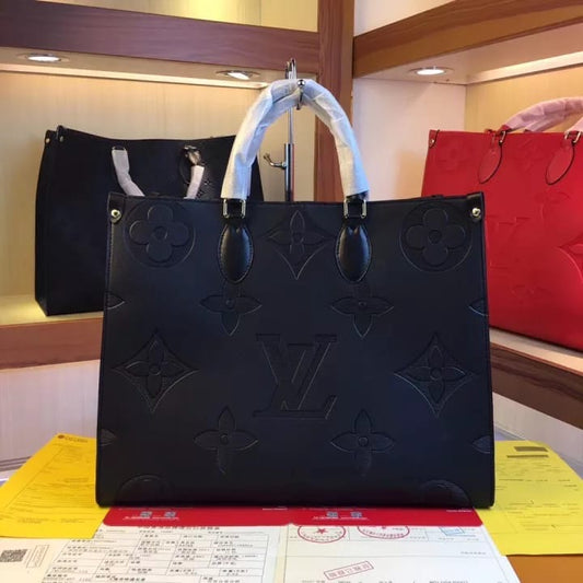 Louis Vuitton On The Go Black Tote