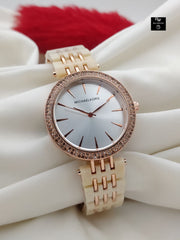 Michael Kors Diamond Gold Plated Watch