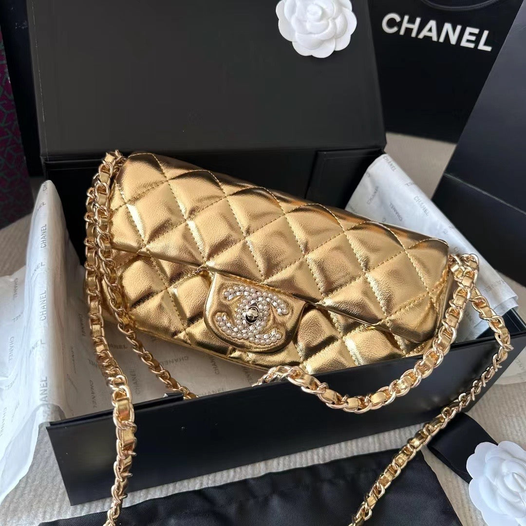 Chanel Classic Shiny Pearl Crossbody