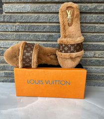 Louis Vuitton Fur Winter Slides