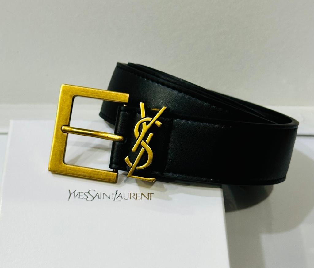 Sainr Laurent Logo Crafted Belt