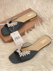 Zara Dina Stone Embelished Sandals