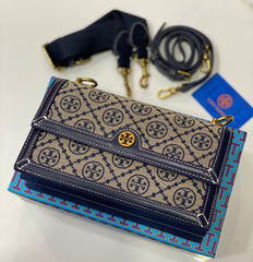 Tory Burch Jacquard Monogram Shoulder Bag