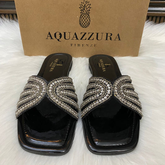 Aquazarra Hand Embroidered Sandals