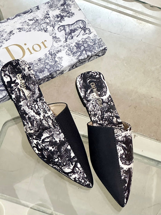 Christian Dior Seude Crafted Mules