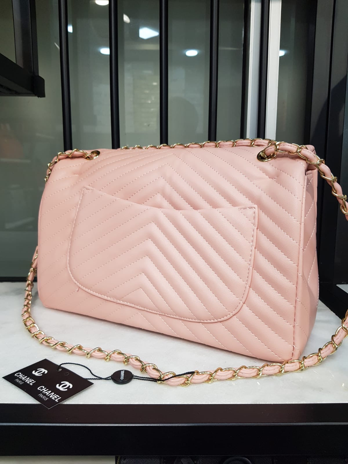 Chanel Chevron Classic Flap Bag