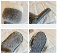 Rabbit Fur Sandal