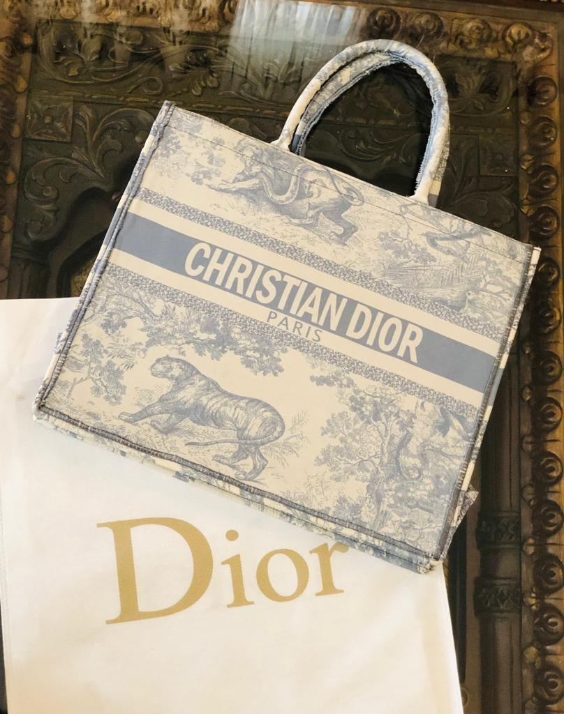 Christian Dior Canvas Grey Tote bag