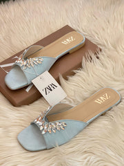 Zara Dina Stone Embelished Sandals