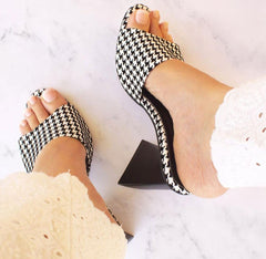 Zara Signature Zebra Qube Heels