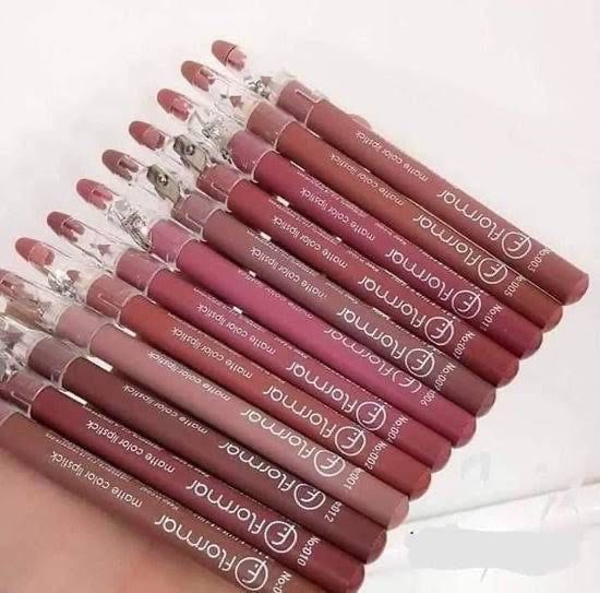 Flormar matte color lipstick pencils 12 pcs