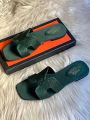 Hermes Glittery Sandals