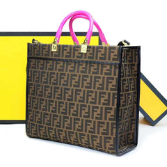 FENDI Versace by 2023 
TOTE MONOGRAM CONTRAST EMBOSSED TOTE