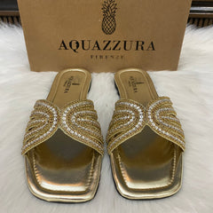 Aquazarra Hand Embroidered Sandals