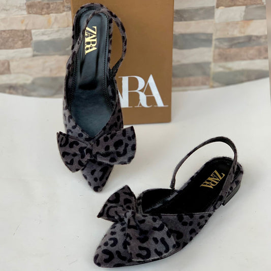 Zara Leopard Mules