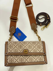 Tory Burch Jacquard Monogram Shoulder Bag