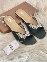 Zara Dina Stone Embelished Sandals