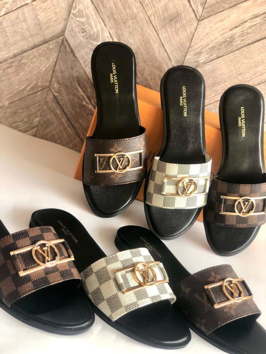 Louis Vuitton Flap Logo Crafted Sandal