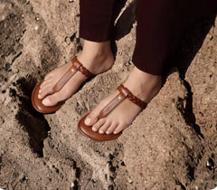 Yantra Cross knit sandals