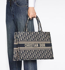 Christian Dior Embroidered Tote Bag