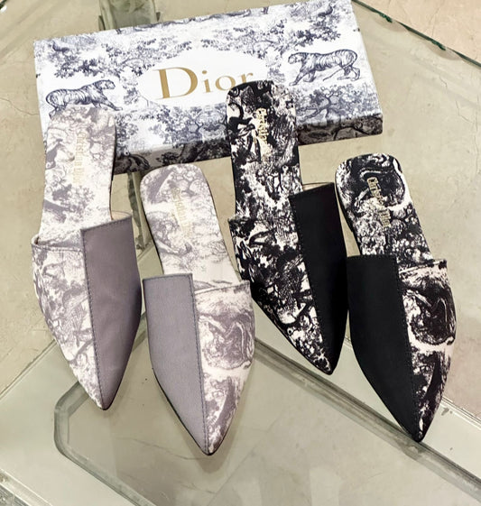 Christian Dior Seude Crafted Mules