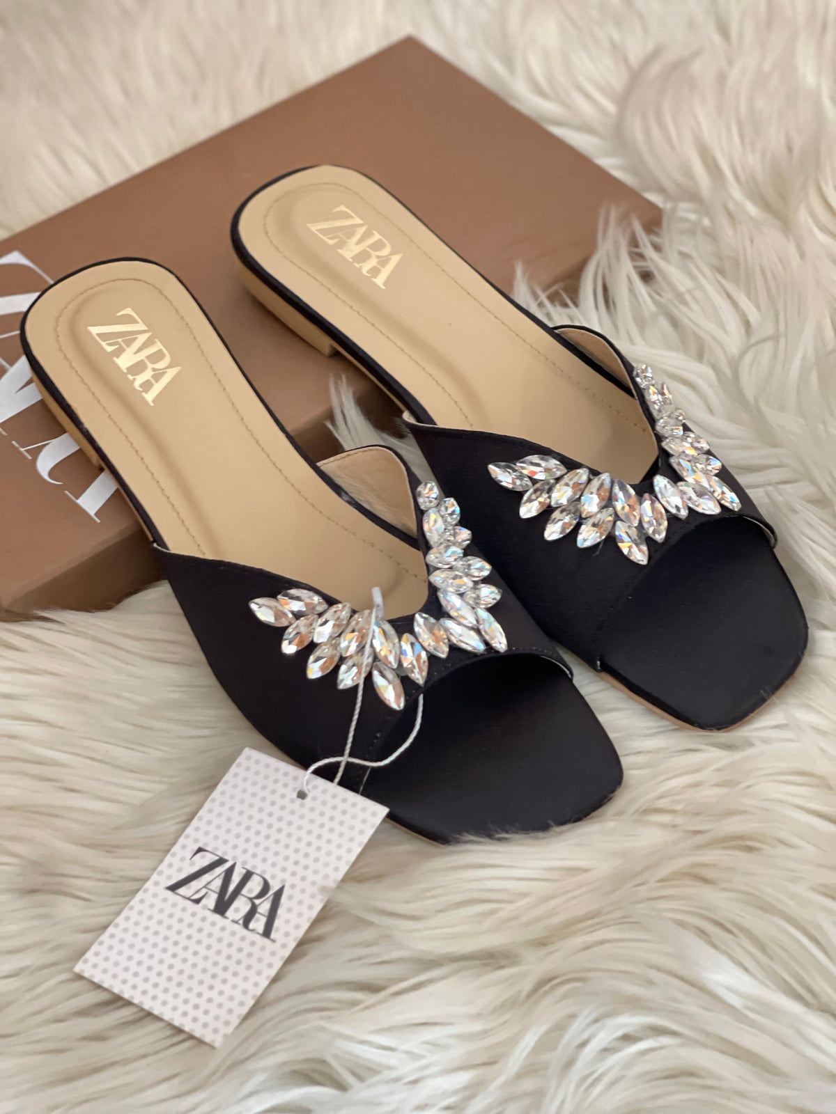 Zara Dina Stone Embelished Sandals